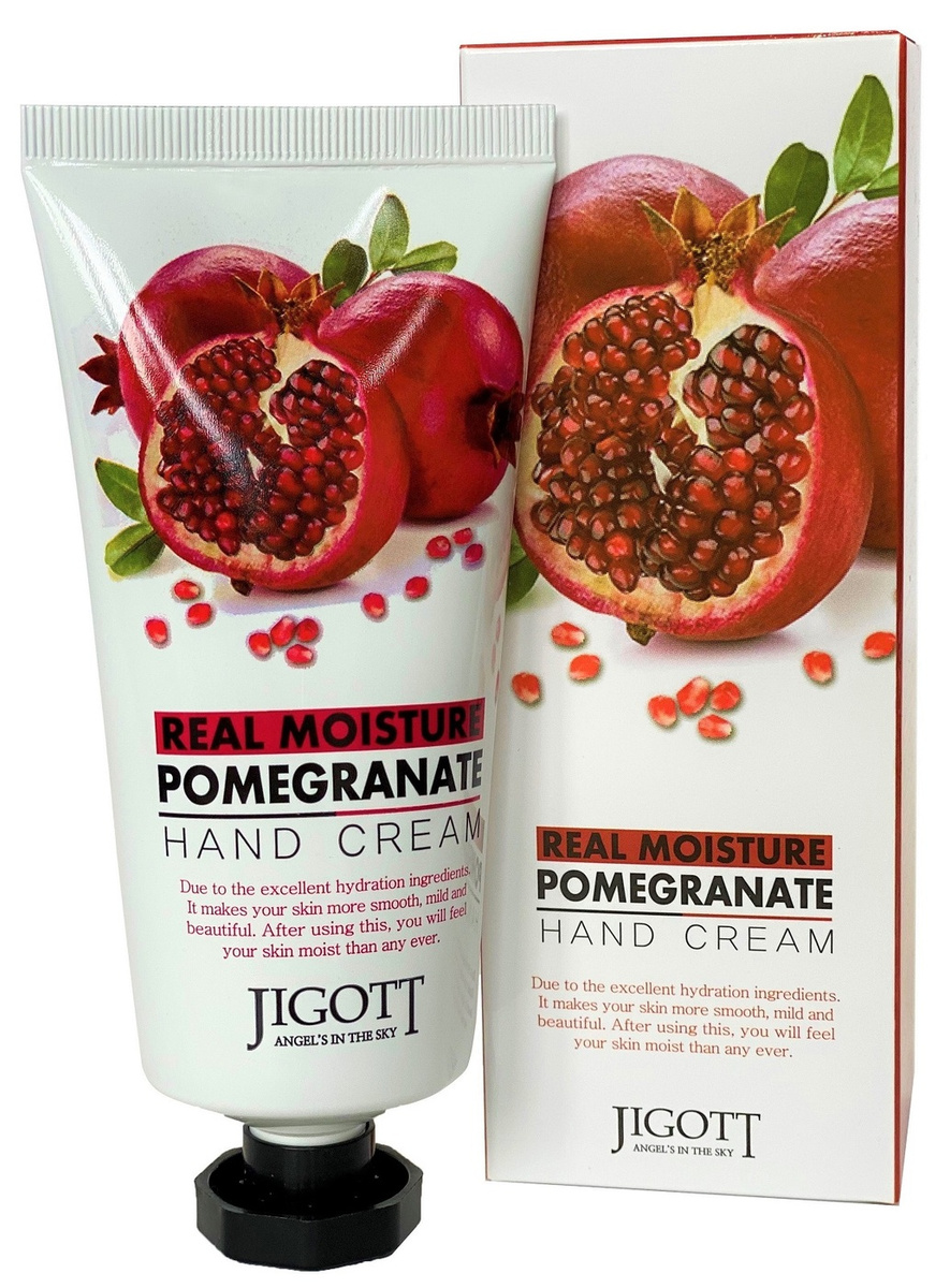 JIGOTT Увлажняющий крем для рук с экстрактом граната Real Moisture Pomegranate Hand Cream