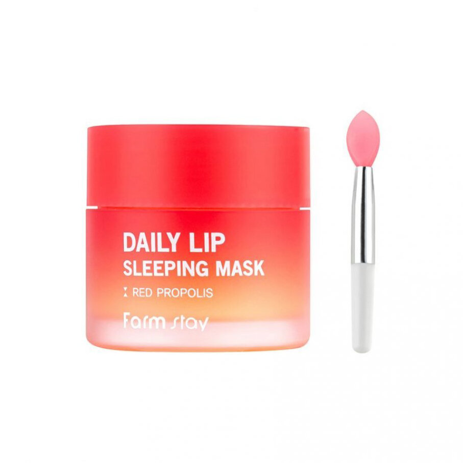 FarmStay Daily Lip Sleeping Mask - Red Propolis Ночная маска для губ с экстрактом прополиса, 20 г