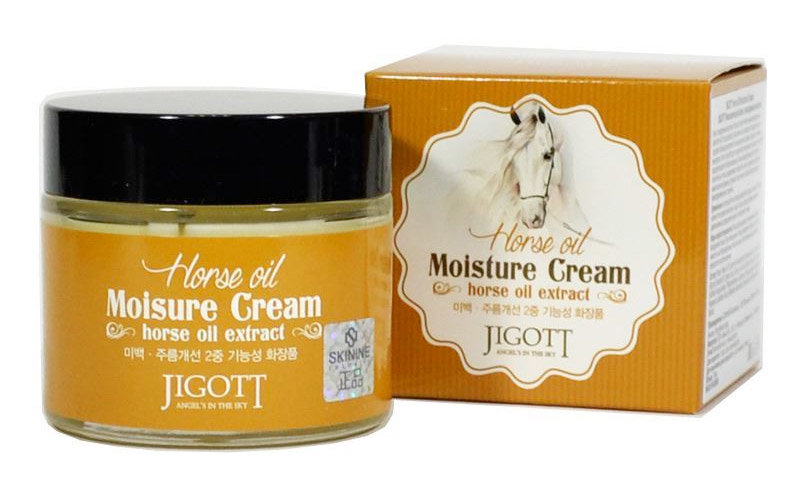 Увлажняющий крем с лошадиным жиром JIGOTT Horse Oil Moisture Cream