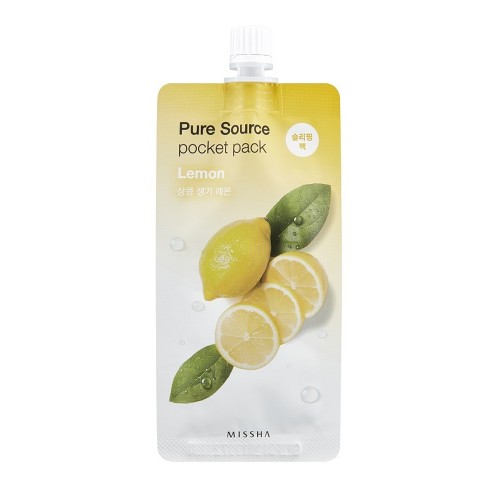 Missha Pure Source Pocket Pack Lemon ночная маска с экстрактом лимона, 10 мл