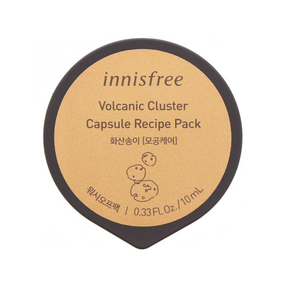 Innisfree капсульная ночная маска Potato Capsule Recipe Sleeping Pack Volcanic с вулканическим пеплом, 10 мл
