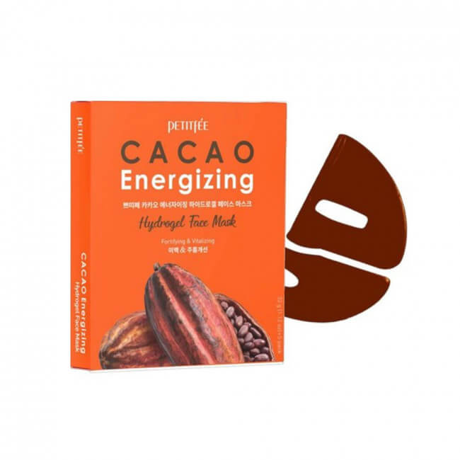 Petitfee Cacao Energizing Тонизирующая гидрогелевая маска с какао, 1 шт