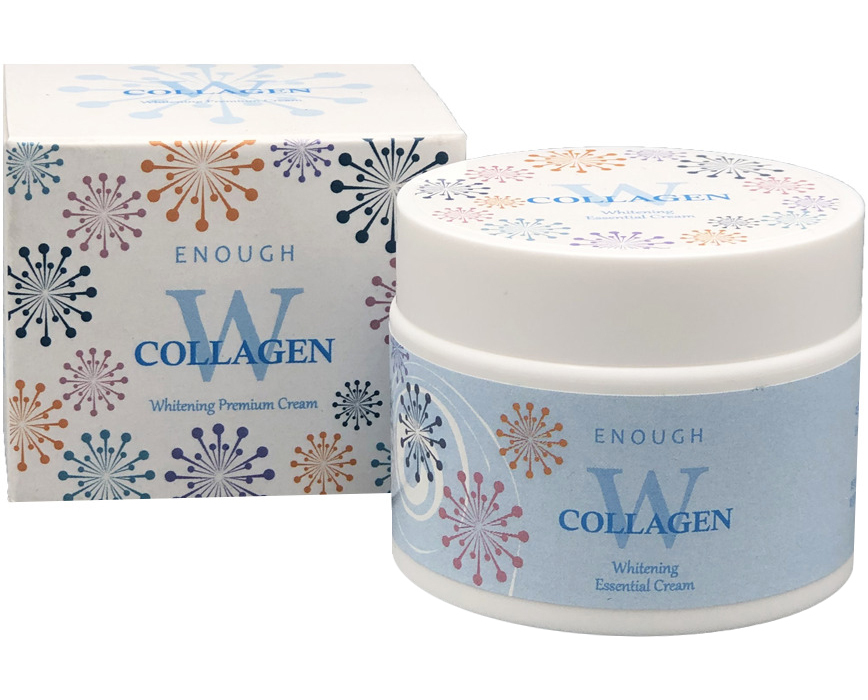 Enough W Collagen Whitening Essential Cream Крем для лица отбеливающий с коллагеном, 50 мл