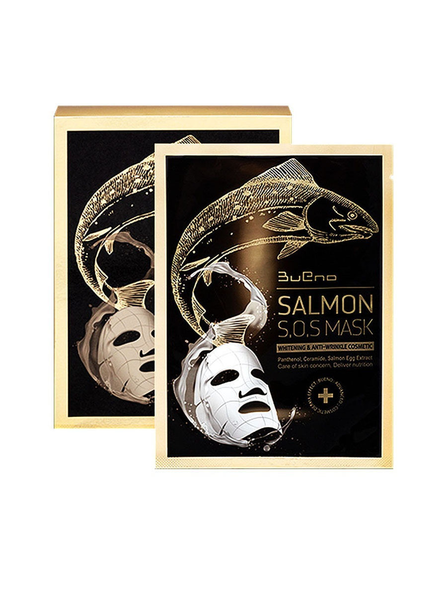 BuEno Тканевая маска Salmon S.O.S. Mask с экстрактом лососевой икры, 40 мл