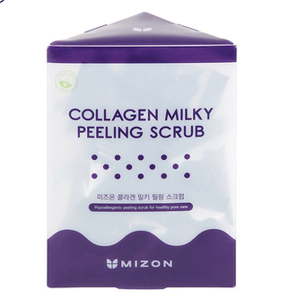 Набор скрабов в пирамидках Mizon Collagen Milky Peeling Scrub