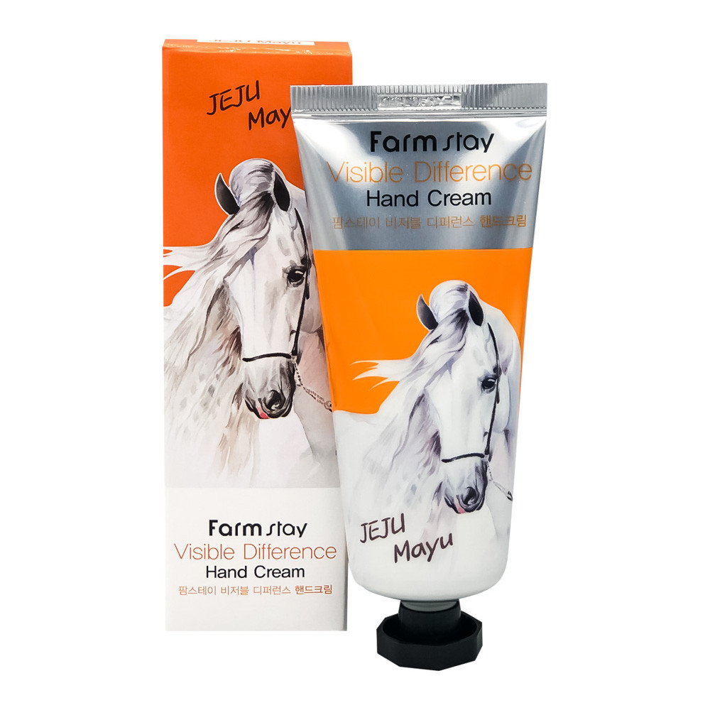 Крем для рук Farmstay Visible difference Horse oil 100 г