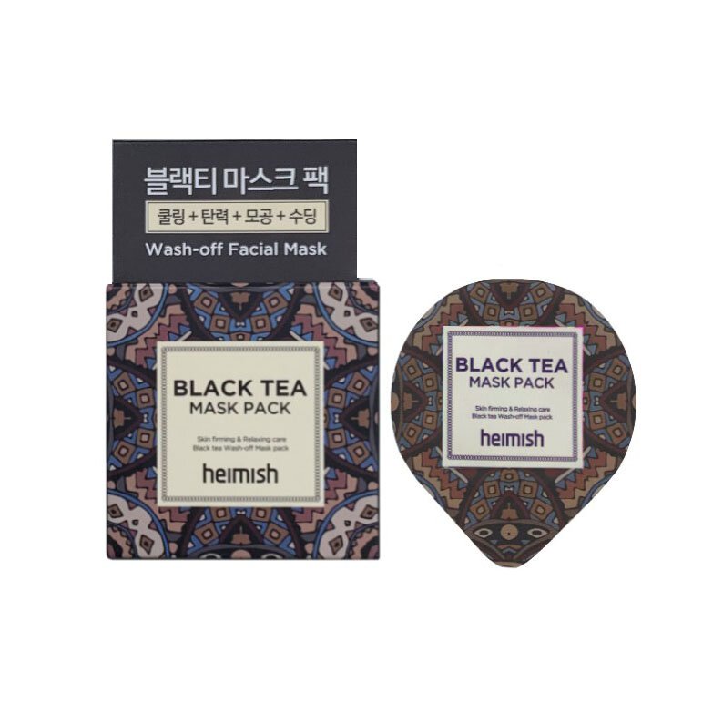 Heimish Black Tea Mask Pack Blister Лифтинг-маска против отеков с экстрактом черного чая ПРОБНИК, 5 мл