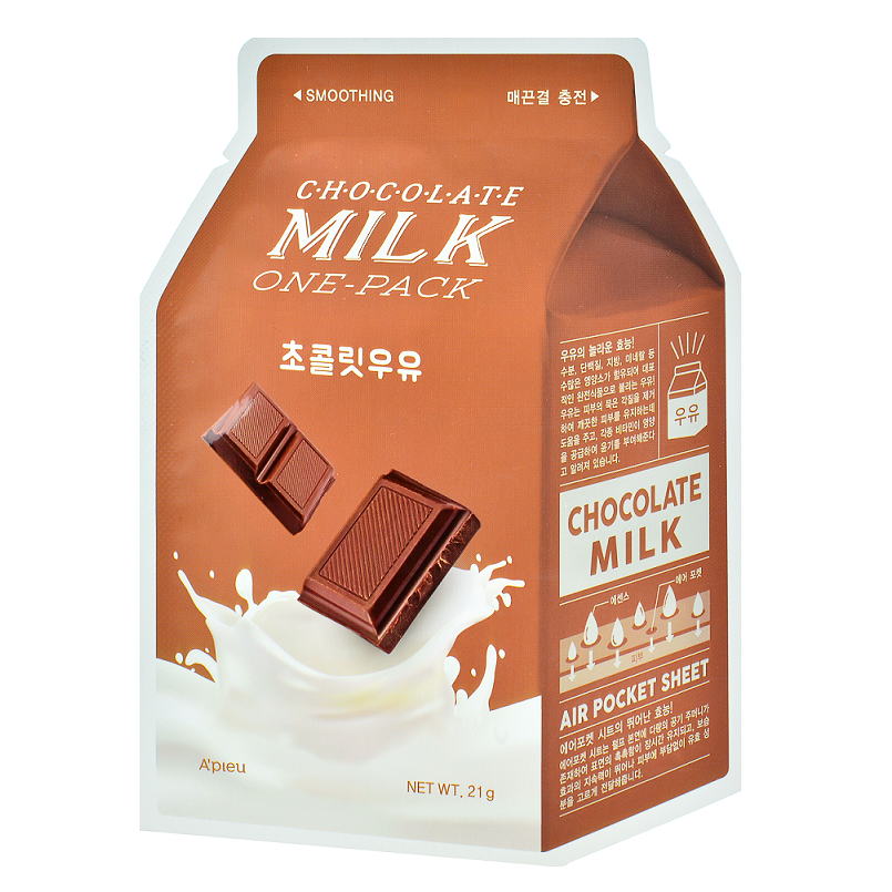 A'pieu Маска тканевая с молочными протеинами и экстрактом какао Chocolate Milk One-Pack, 21 г