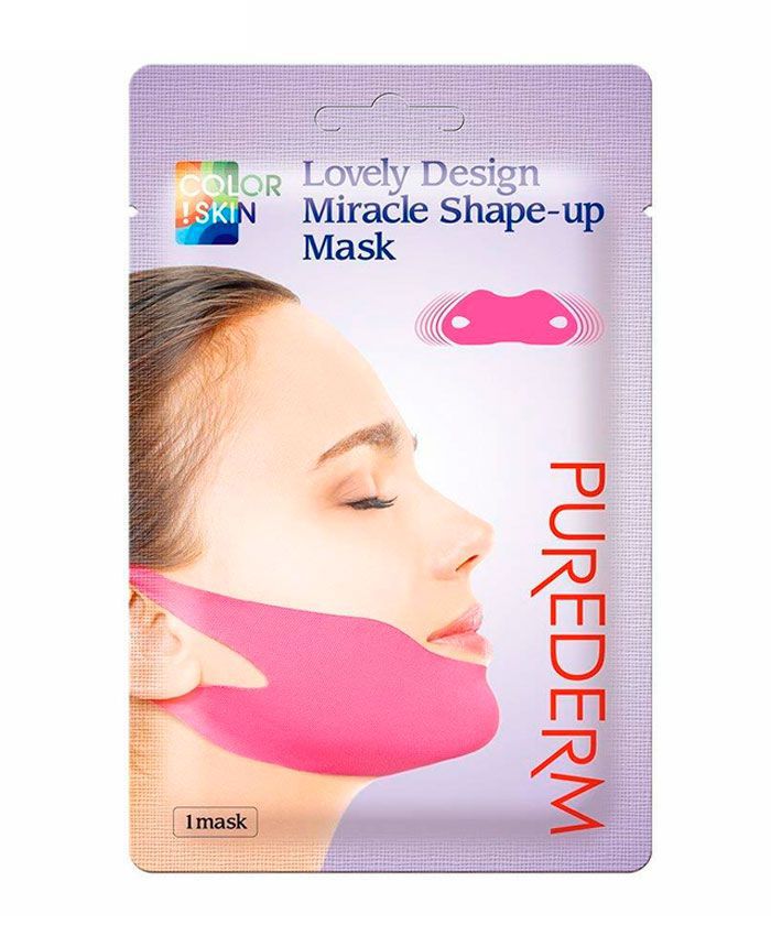 Purederm Маска-бандаж для моделирования контура Lovely Design Miracle Shape-Up Mask, 20 г