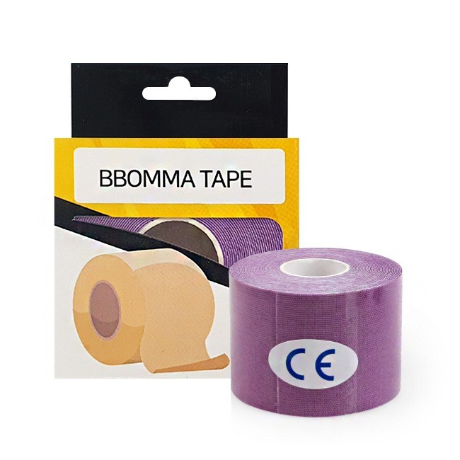 Кинезиотейп для лица BBOMMA Kinesiology Sports Tape Purple фиолетовый, 5м*5см