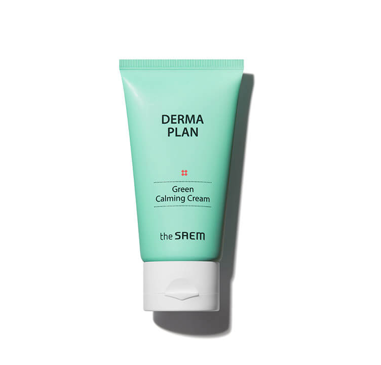 Успокаивающий крем с полынью The Saem Derma Plan Green Calming Cream