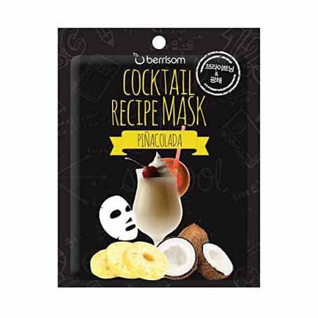 Berrisom Тканевая маска для лица Cocktail Recipe Mask Pina Colada, 20 г