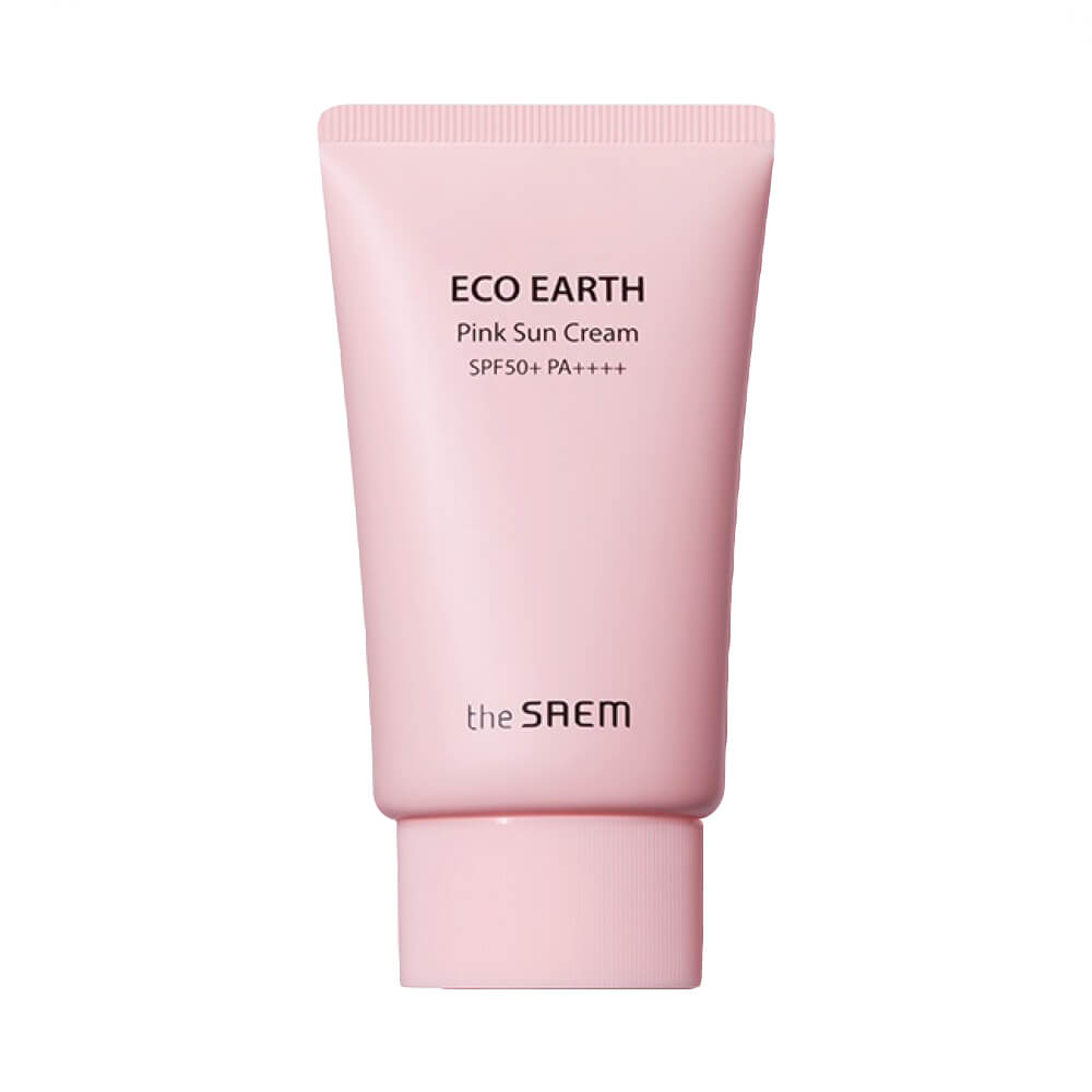 Солнцезащитный крем для проблемной кожи The Saem Sun Eco Earth Pink Sun Cream SPF50+ PA++++