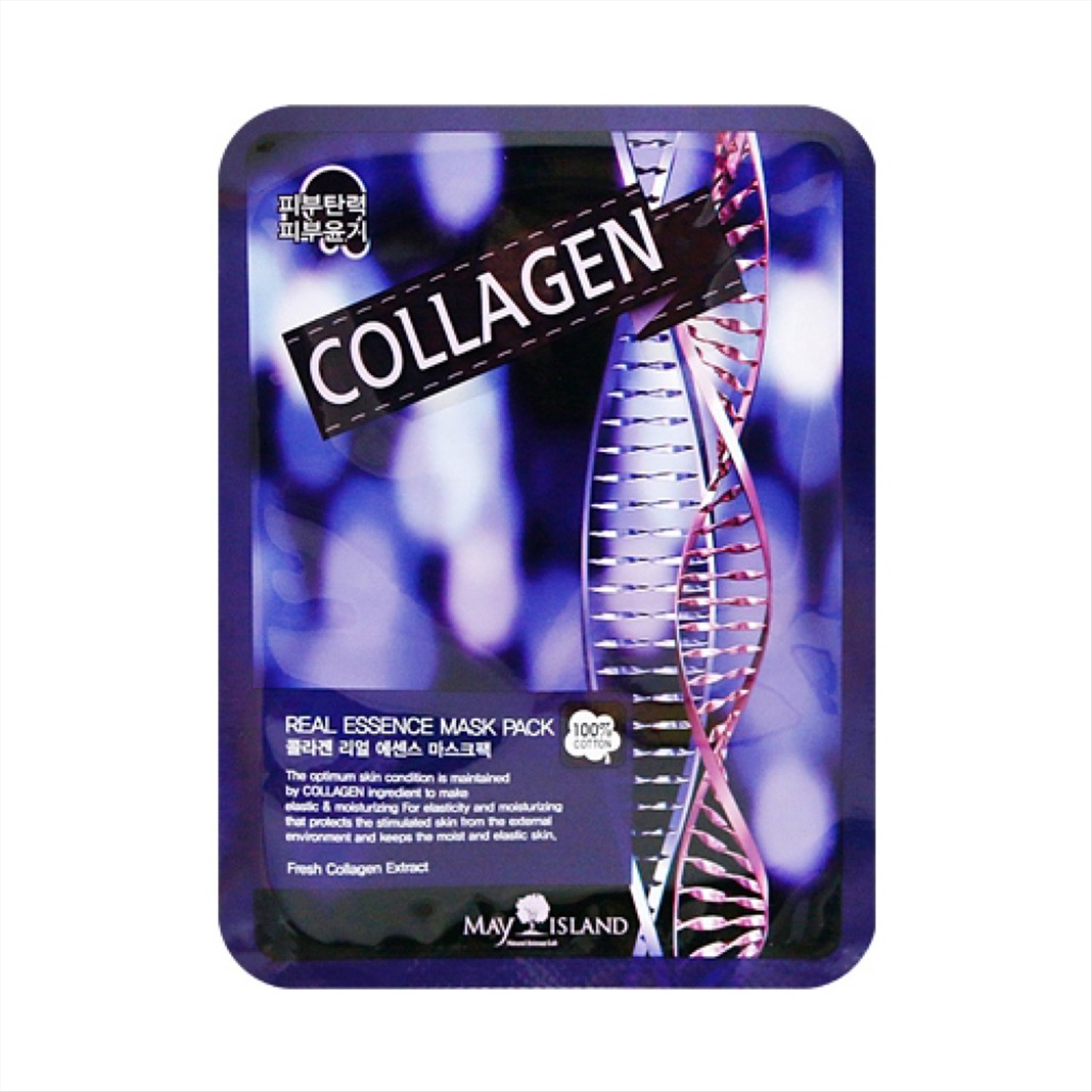 MAY ISLAND тканевая маска Real Essence Collagen с коллагеном