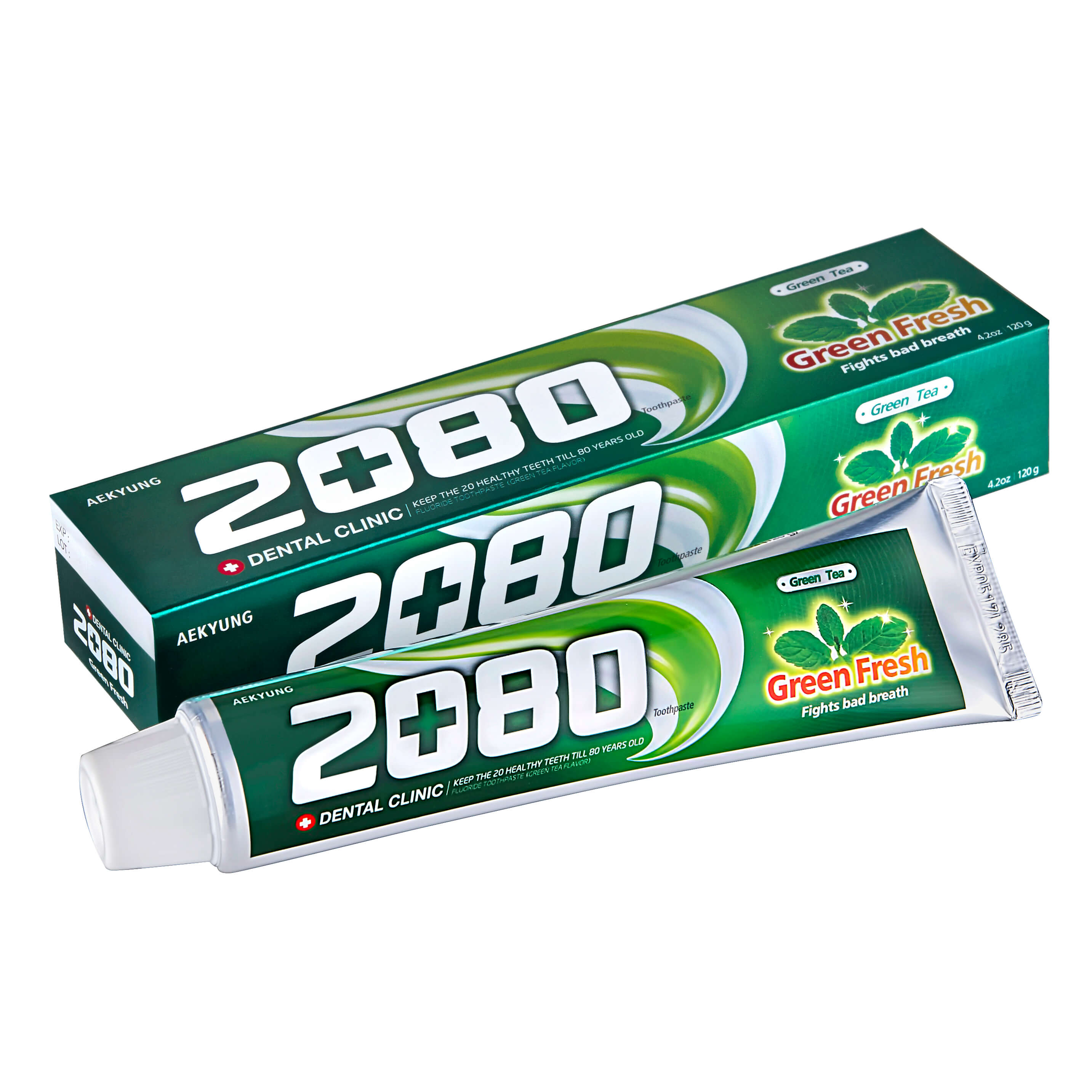 Зубная паста Dental Clinic 2080 Зеленый чай, 150 г