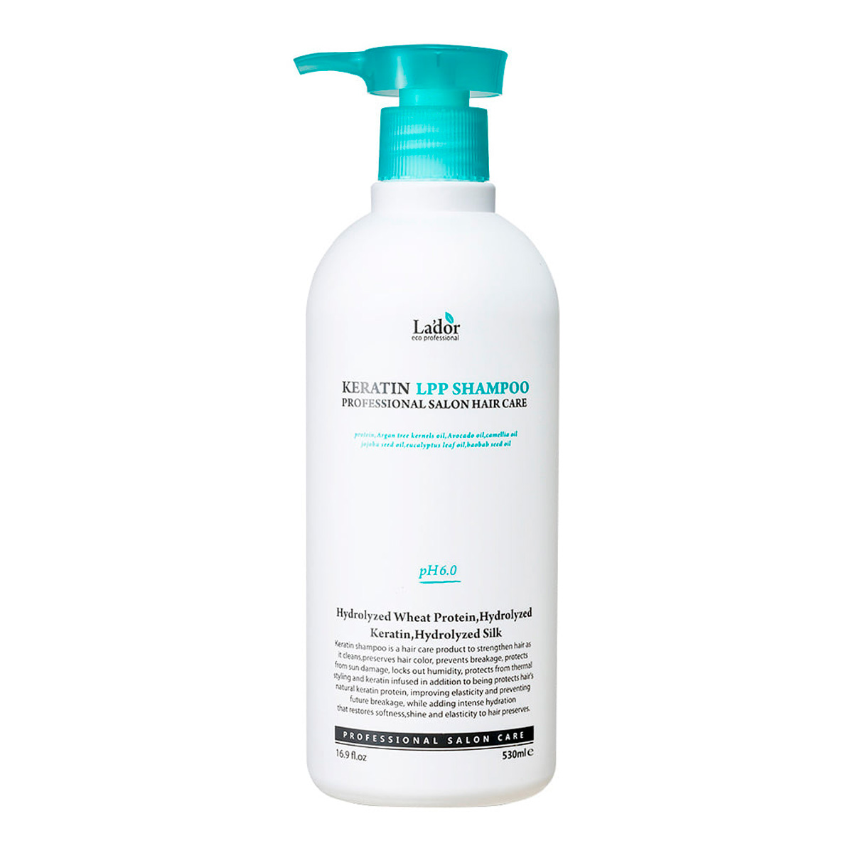 La'dor шампунь для волос Keratin LPP Кератиновый pH 6.0, 530 мл
