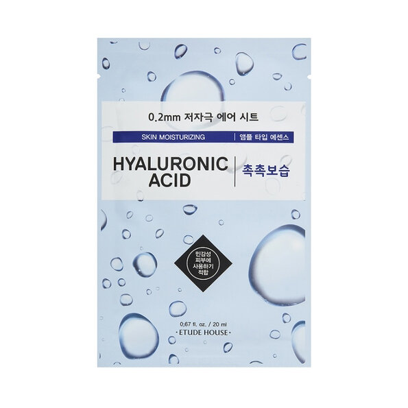 Тканевая маска Etude House 0.2 Therapy Air Mask Hyaluronic Acid с гиалуроновой кислотой, 20 мл