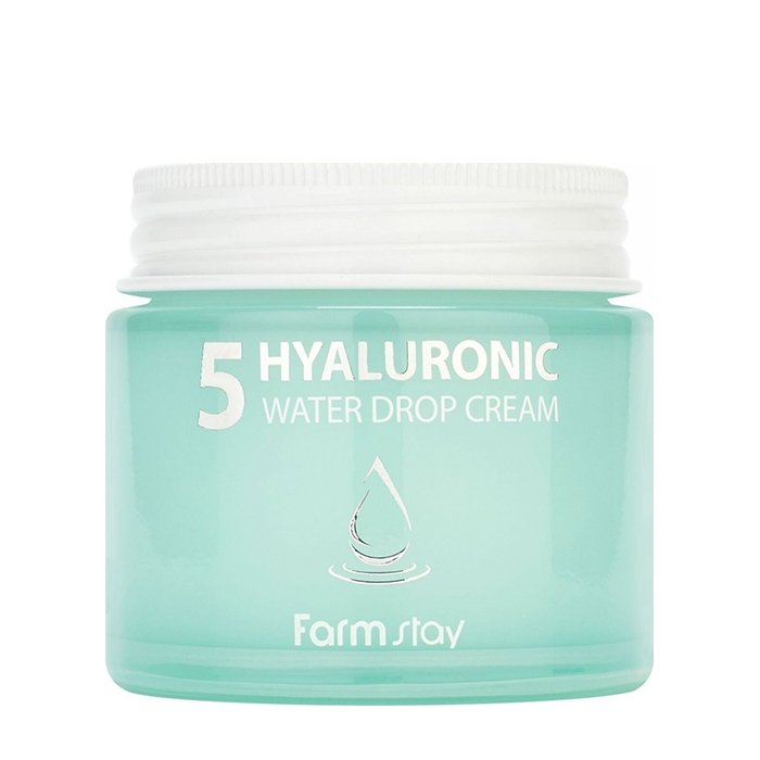 Крем для лица Farmstay Hyaluronic 5 Water Drop Cream с 5 видами гиалуроновой кислоты, 80 мл