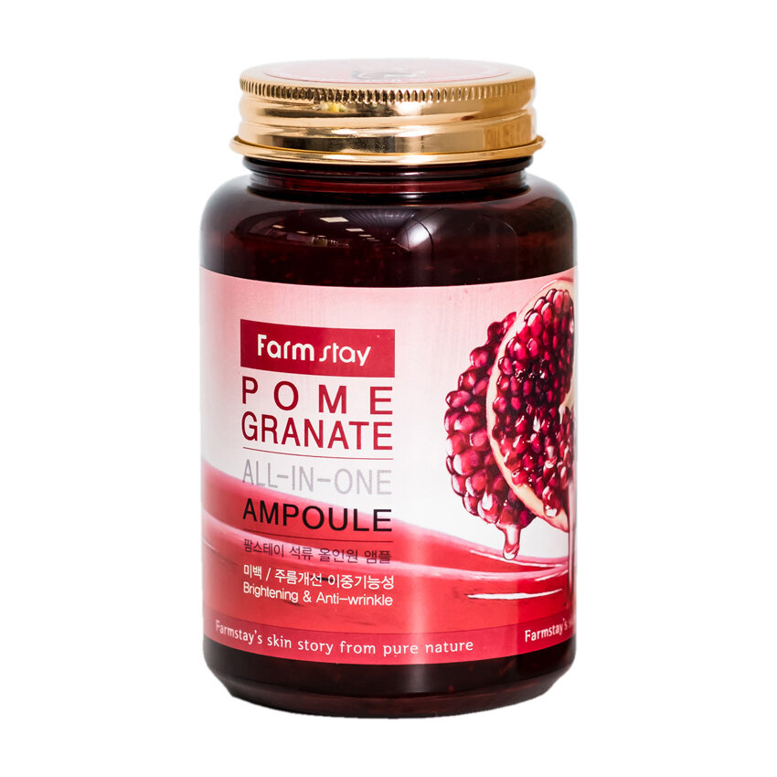 Farmstay All-In-One Pomegranate Ampoule Сыворотка для лица с экстрактом граната, 250 мл