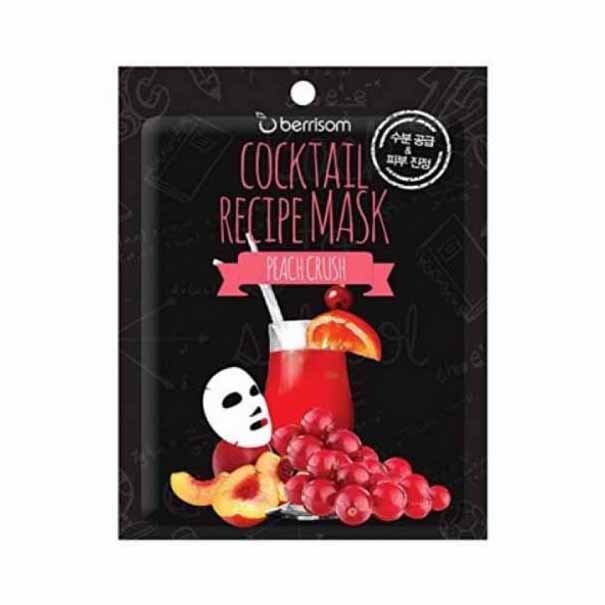 Berrisom Тканевая маска для лица Cocktail Recipe Mask Peach Crush, 20 г
