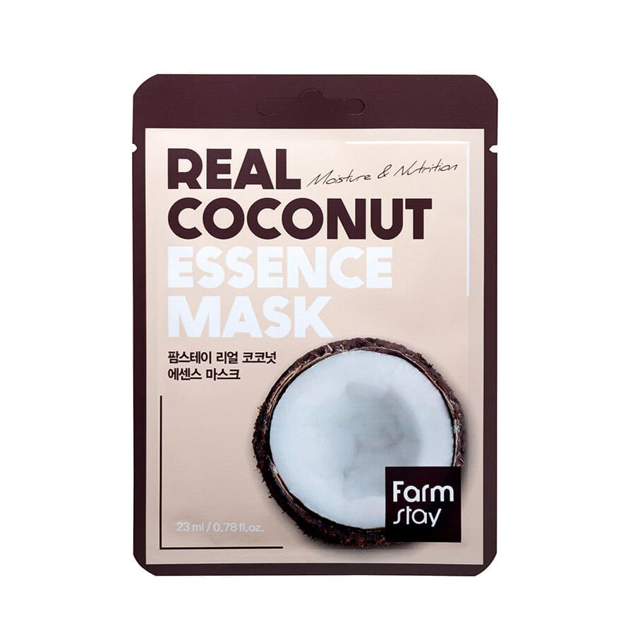 FarmStay Real Coconut Essence Mask Тканевая маска с экстрактом кокоса, 23 мл