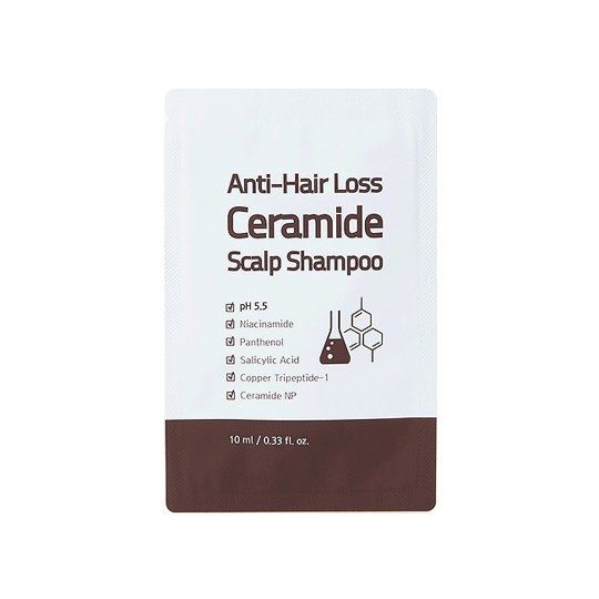 Шампунь с керамидами против выпадения волос (пробник) Trimay Anti Hair Loss Ceramide Scalp Shampoo, 10мл