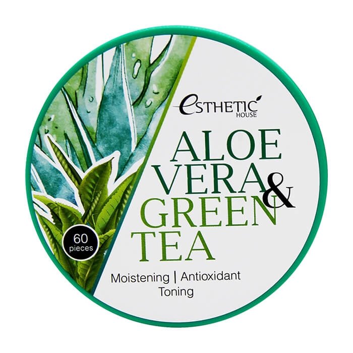 Патчи для век Esthetic House Aloe Vera Green Tea Hydrogel Eye Patch