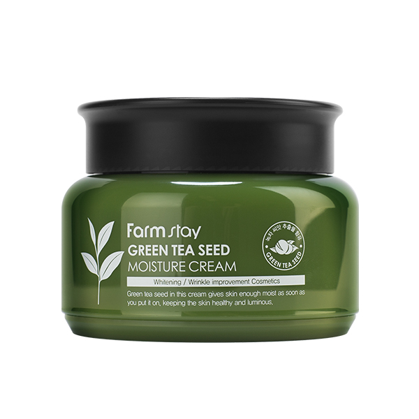 Farmstay Green Tea Seed Moisture Cream Увлажняющий крем для лица с зелёным чаем, 100 г