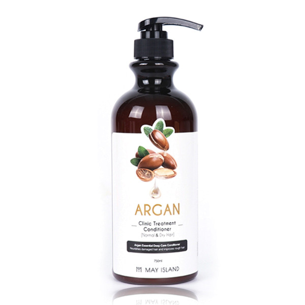 MAY ISLAND кондиционер Argan Clinic Treatment для восстановления поврежденных волос с аргановым маслом, 750 мл