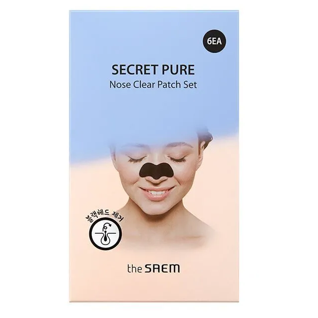 The Saem Набор патчей для очищения кожи носа от черных точек - Secret Pure Nose Clear Patch Set набор 6 шт