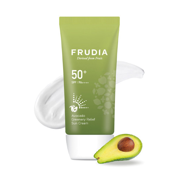 FRUDIA Солнцезащитный восстанавливающий крем с авокадо SPF50+/PA ++++ (50г)