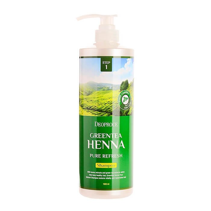 Шампунь для волос Deoproce Green Tea Henna Pure Refresh Shampoo