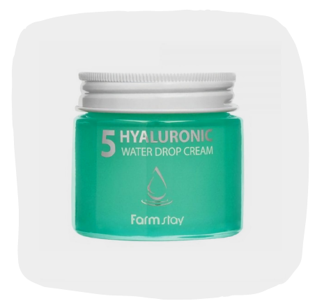 Увлажняющий крем с пятью видами гиалуроновой кислоты 5 Hyaluronic Water Drop Cream, FarmStay
