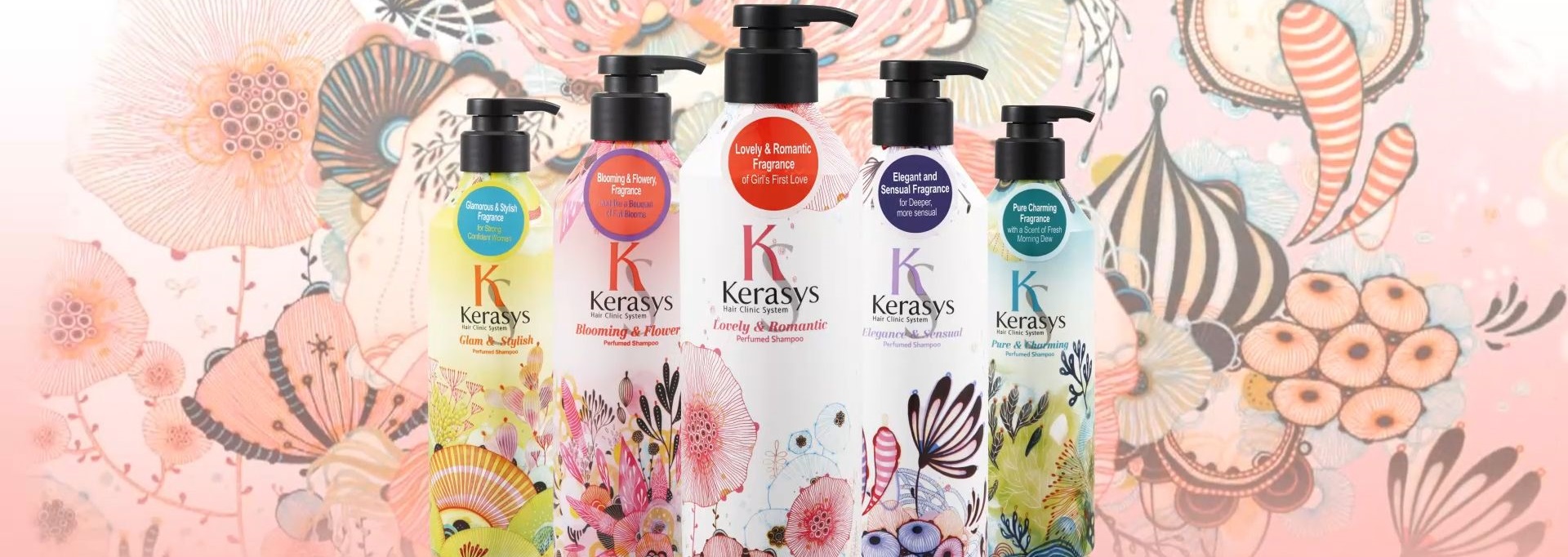 KERASYS Perfume Shampoo - Elegance & Sensual,  600ml