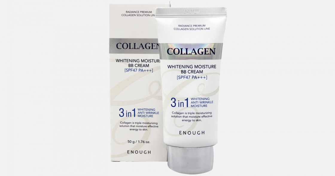 enough увлажняющий крем для лица с коллагеном 3 в 1 enough collagen 3 in 1 whitening moisture cream, 50 ml