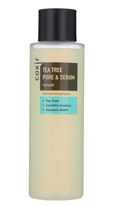 Тонер с чайным деревом для сужения пор Coxir Tea Tree Pore & Sebum Toner, 150 мл