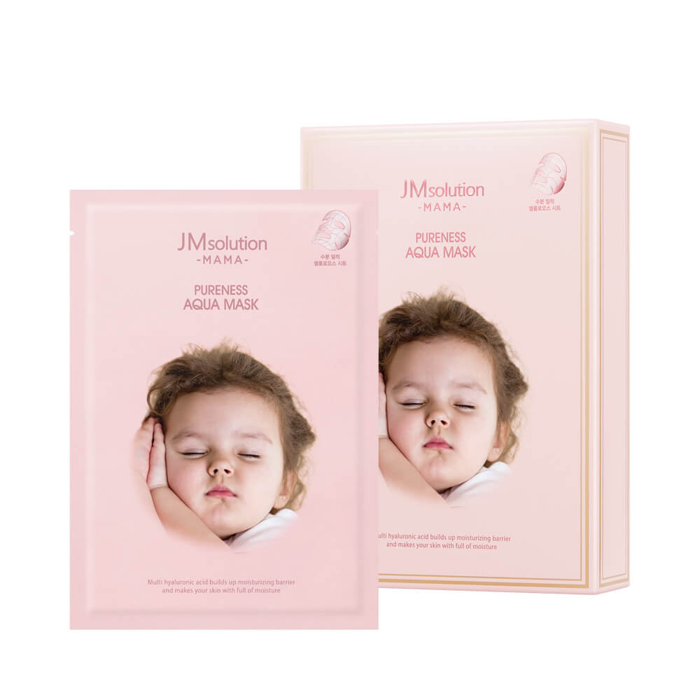 JM Solution Гипоаллергенная увлажняющая тканевая маска Mama Pureness Aqua Mask