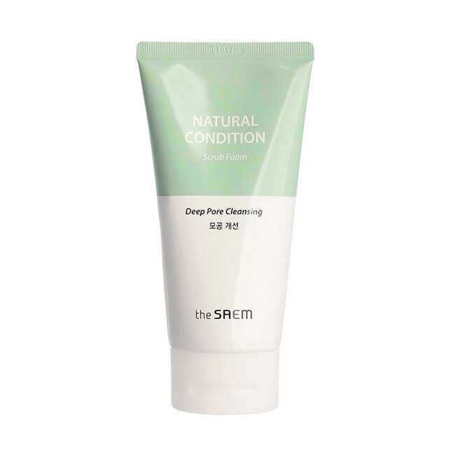 The Saem скраб Natural Condition Scrub Foam Deep pore cleansing, 150 мл