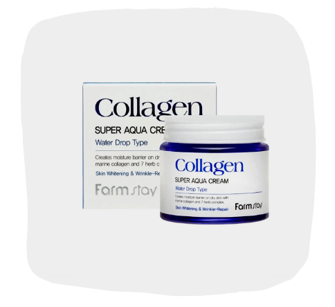 Суперувлажняющий крем для лица Collagen Super Aqua Cream, Farmstay 