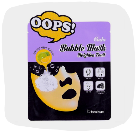 Тканевая маска Soda Bubble Mask Brighten Fruit, Berrisom
